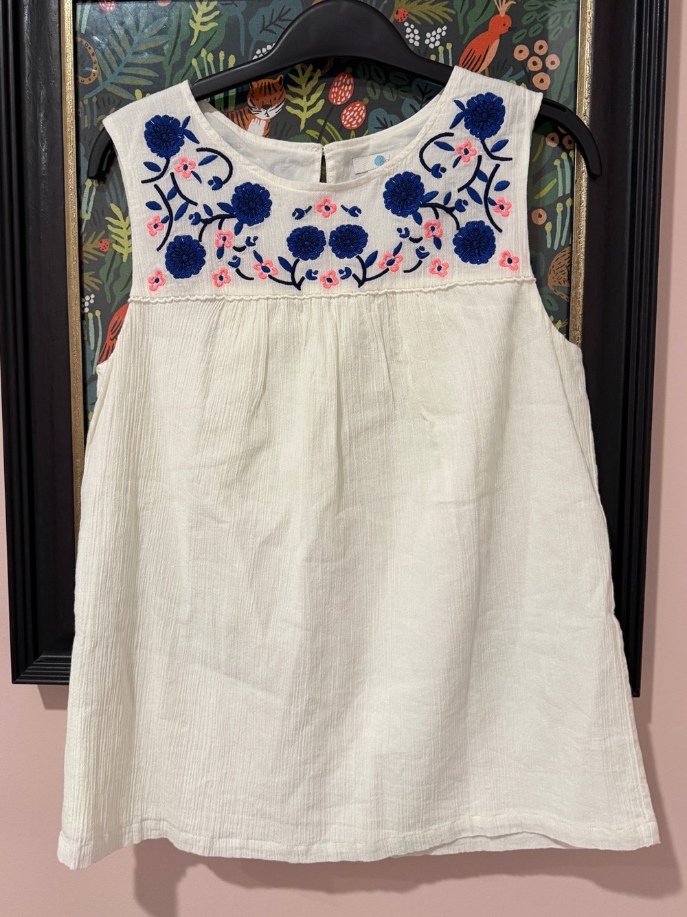 Boden Portia embroidered top like new size 4